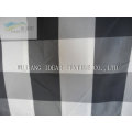 0,6 cm fils teints en noir et blanc vérifié tissu pour nappe